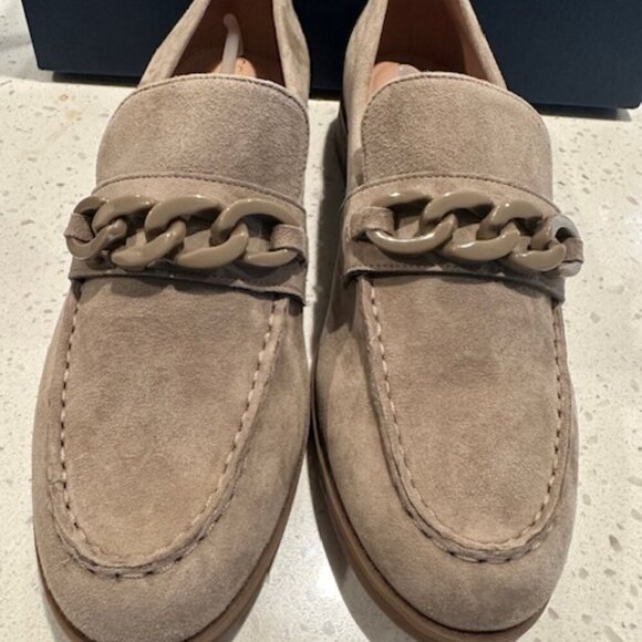 NWOT Cole Haan, the Stassi Suede Chain Detail‎ Loafers - Picture 1 of 5
